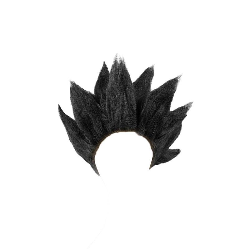 miccostumes Men's Anime Style Cosplay Wig Synthetic Hair Onesize(Black) - Image 2